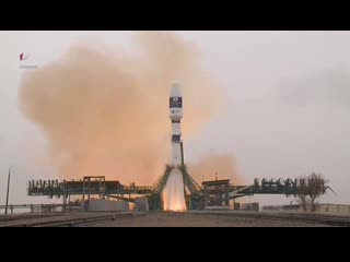 soyuz rocket with new design launched from bai kennel with 38 satellites